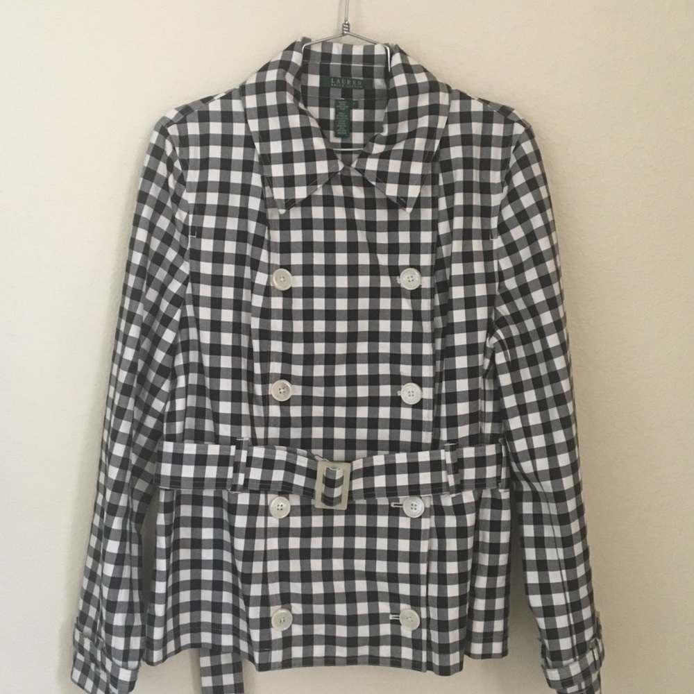 Lauren by Ralph Lauren b&w check jacket